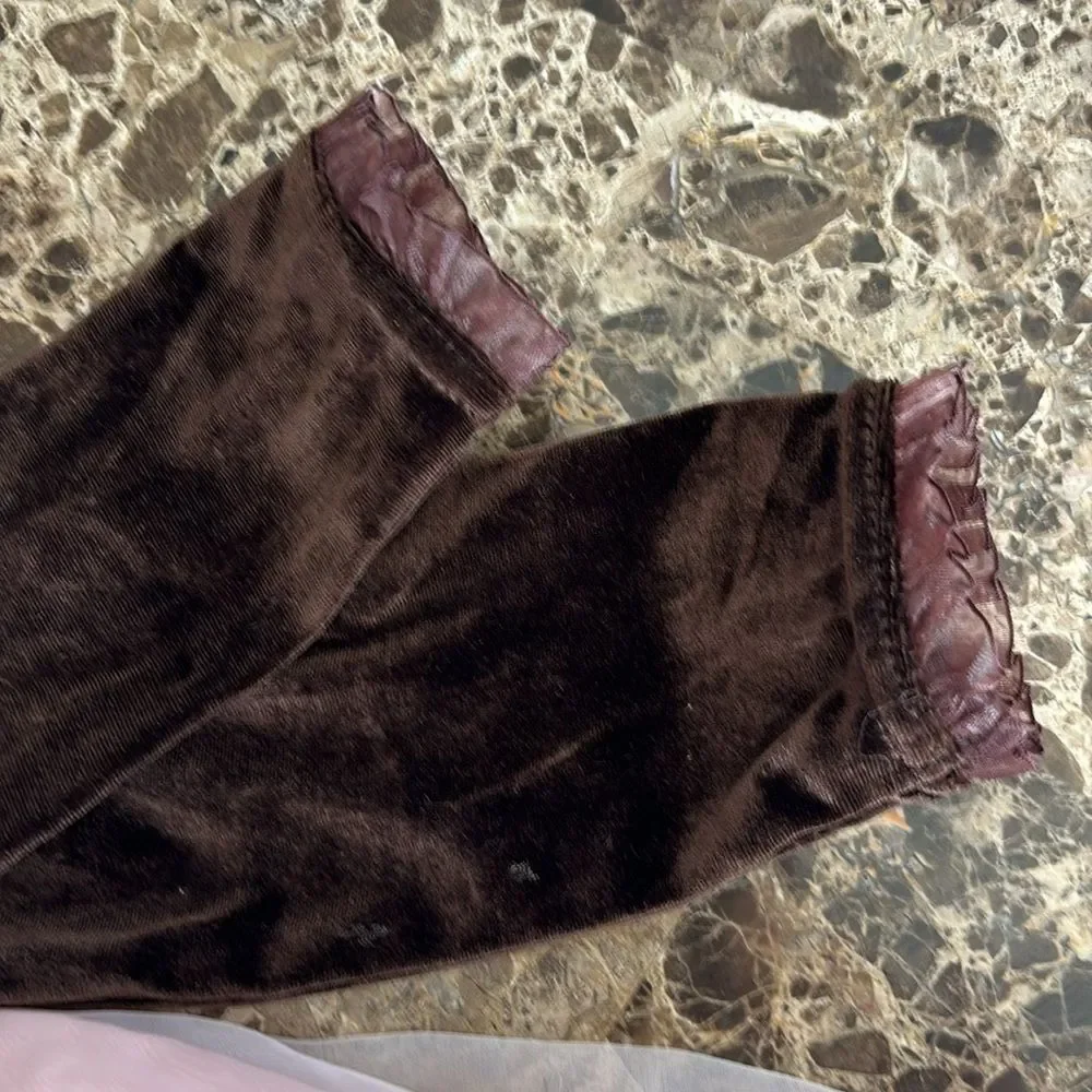 Blueberri Boulevard Toddler Girls Brown PInk Formal Velvet Tulle Dress Size 2T